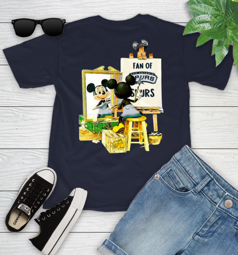 NBA Basketball San Antonio Spurs Mickey Drawing Shirt 95