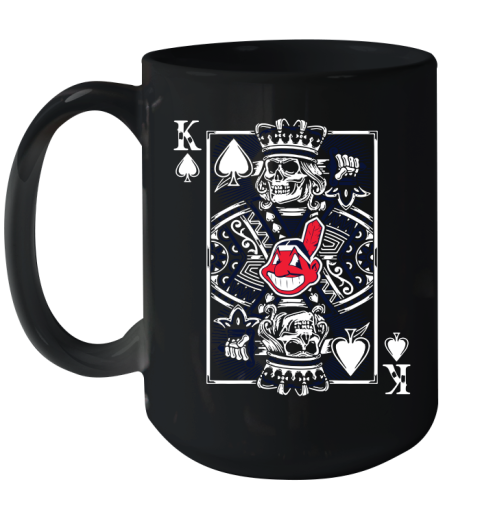 Cleveland Indians MLB Baseball The King Of Spades Death Cards Shirt Ceramic Mug 15oz