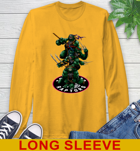 NBA Basketball Toronto Raptors Teenage Mutant Ninja Turtles Shirt Long Sleeve T-Shirt 3