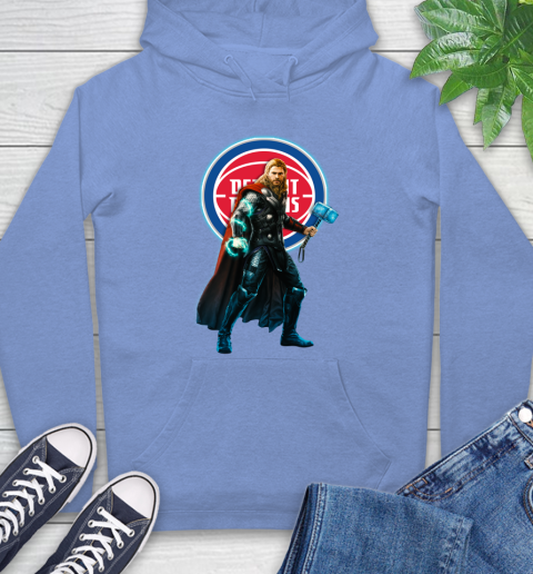 NBA Thor Avengers Endgame Basketball Detroit Pistons Hoodie 11