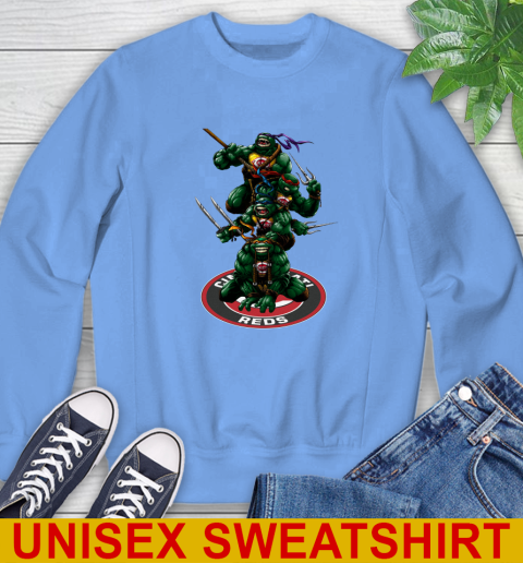 MLB Baseball Cincinnati Reds Teenage Mutant Ninja Turtles Shirt Sweatshirt 11