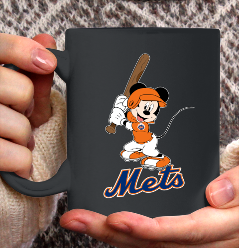 MLB Baseball New York Mets Cheerful Mickey Mouse Shirt Ceramic Mug 15oz
