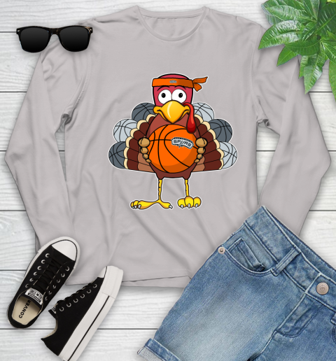 San Antonio Spurs Turkey thanksgiving day Youth Long Sleeve 12