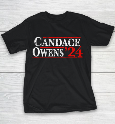 Candace Owens 2024 Vintage Distressed Campaign Election Youth T-Shirt
