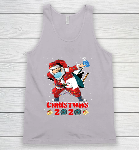 San Jose Sharks Funny Santa Claus Dabbing Christmas 2020 NHL Tank Top 3
