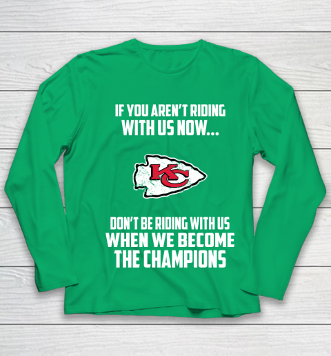 NFL Kansas City Chiefs Football We Become The Champions Youth Long Sleeve 4