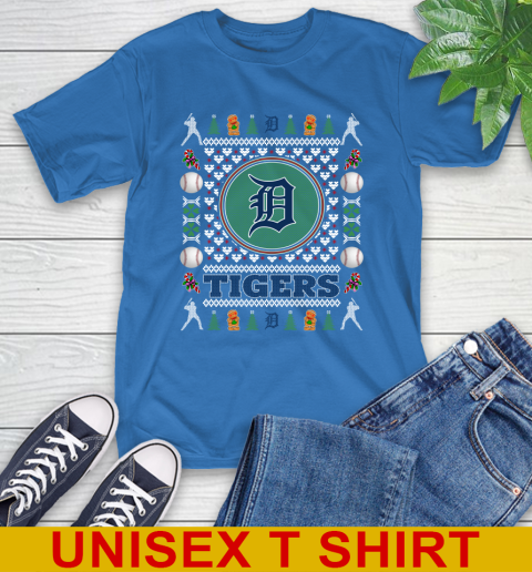 Detroit Tigers Merry Christmas MLB Baseball Loyal Fan T-Shirt - Image 12