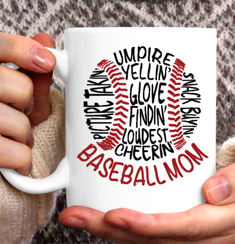 Mother's Day Funny Gift Ideas Apparel  Baseball Mom 2 T Shirt Ceramic Mug 11oz 2
