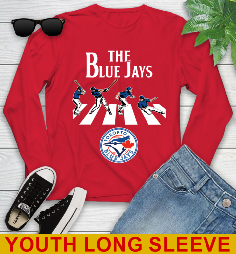 MLB Baseball Toronto Blue Jays The Beatles Rock Band Shirt Youth Long Sleeve 11