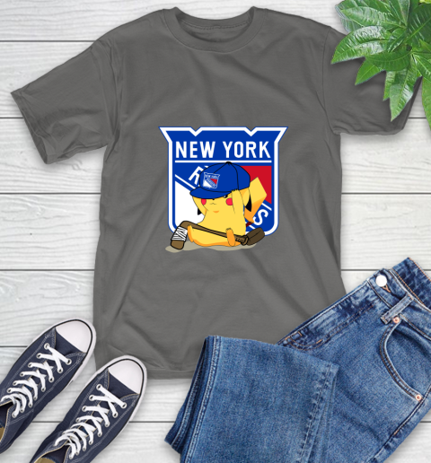 NHL Pikachu Hockey Sports New York Rangers T-Shirt 9