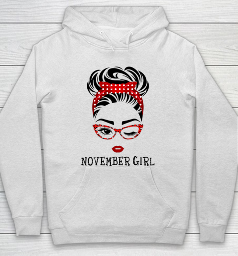 Womens November Girl Wink Eye Woman Face Wink Eyes Lady Birthday
