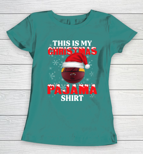 Miami Heat This Is My Christmas Pajama Shirt NBA Women's T-Shirt 10