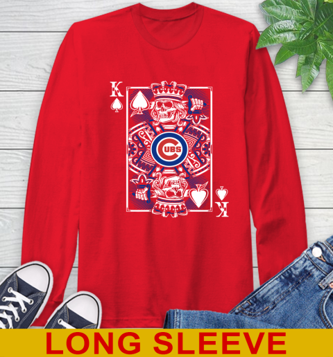 Chicago Cubs MLB Baseball The King Of Spades Death Cards Shirt Long Sleeve T-Shirt 12