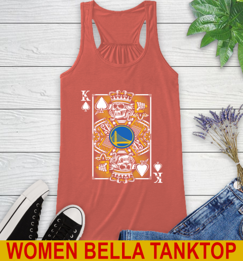 Golden State Warriors NBA Basketball The King Of Spades Death Cards Shirt Racerback Tank 3