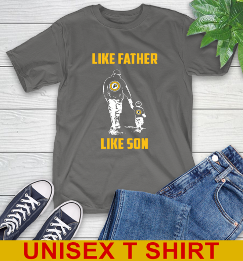 Indiana Pacers NBA Basketball Like Father Like Son Sports T-Shirt 10