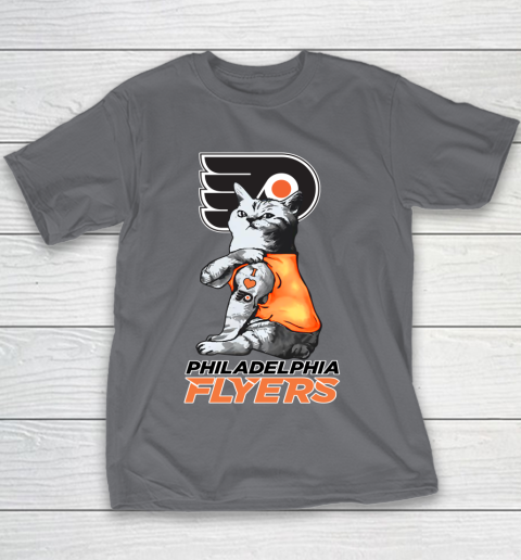 NHL My Cat Loves Philadelphia Flyers Hockey Youth T-Shirt 5
