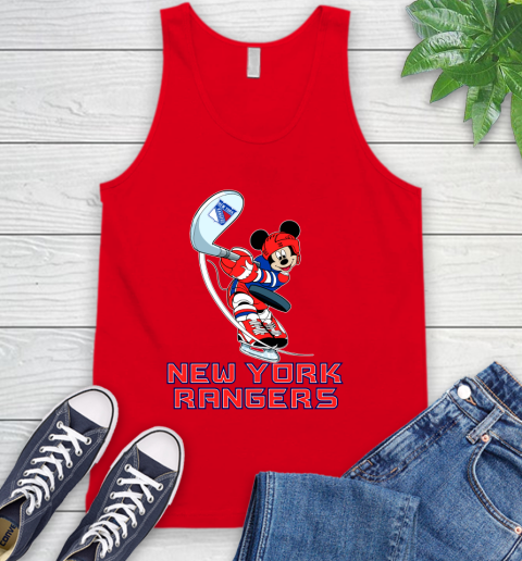 NHL Hockey New York Rangers Cheerful Mickey Mouse Shirt Tank Top 7 NHL Hockey New York Rangers Cheerful Mickey Mouse Shirt Tank Top - Image 7