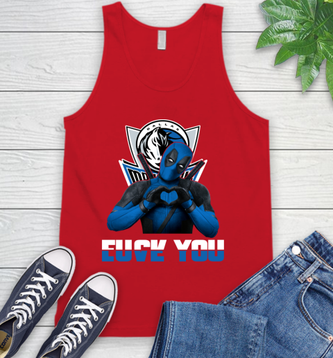 NBA Dallas Mavericks Deadpool Love You Fuck You Basketball Sports Tank Top 5