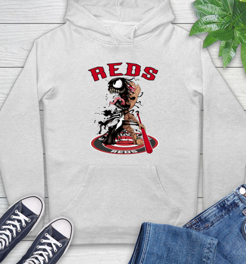 MLB Cincinnati Reds Baseball Venom Groot Guardians Of The Galaxy Hoodie
