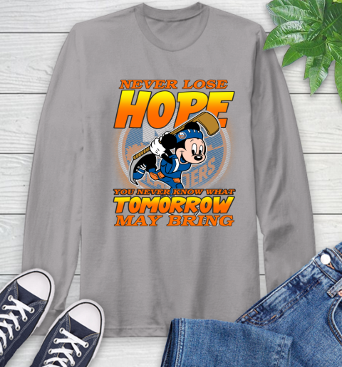 New York Islanders NHL Hockey ootball Mickey Disney Never Lose Hope Long Sleeve T-Shirt 6