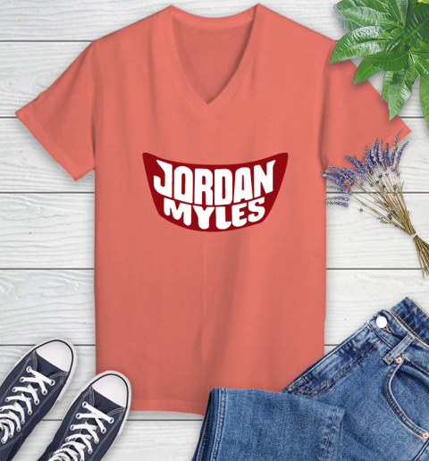 Wwe Jordan Myles racially insensitive Women's V-Neck T-Shirt 6