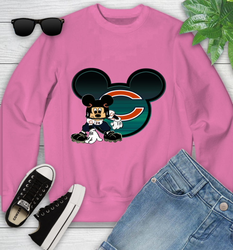 NFL Chicago Bears Mickey Mouse Disney Football T Shirt Youth Sweatshirt 7