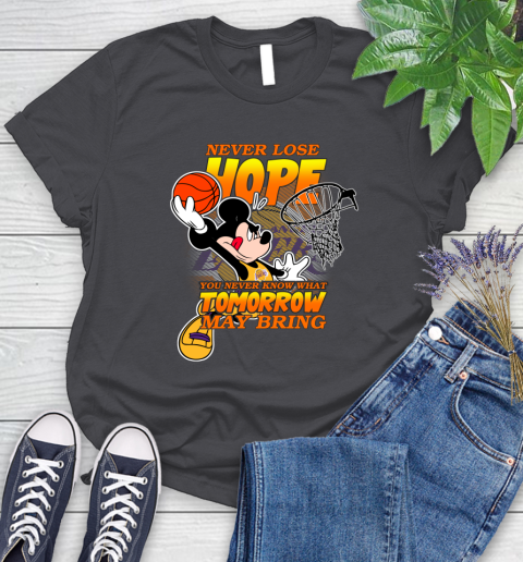 Los Angeles Lakers NBA Basketball Mickey Disney Never Lose Hope Women's T-Shirt 8
