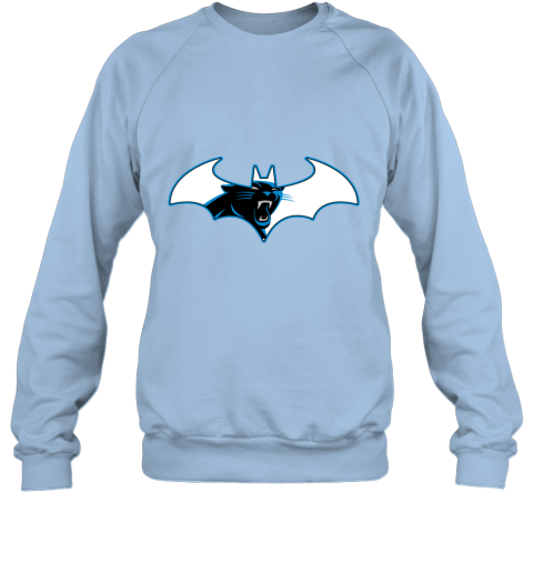 ls3l we are the carolina panthers batman nfl mashup sweatshirt 35 front light blue