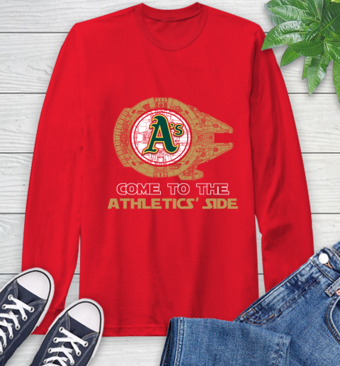 MLB Come To The Oakland Athletics Side Star Wars Baseball Sports Long Sleeve T-Shirt 11
