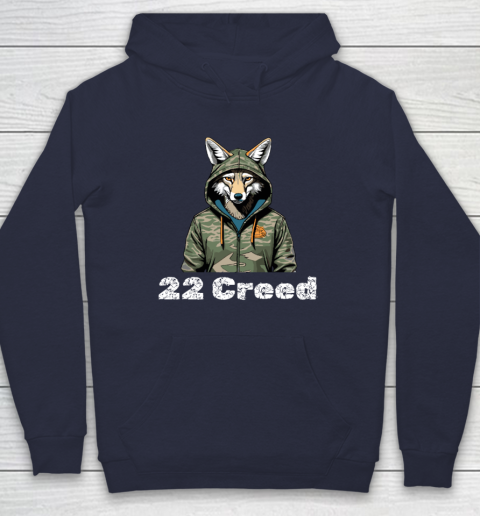 Coyote in Hood 22 Creed Graphic Hunting Hoodie 2