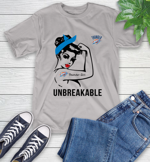 NBA Oklahoma City Thunder Girl Unbreakable Basketball Sports T-Shirt 12