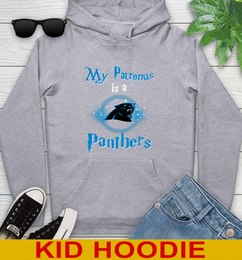 NFL Football Harry Potter My Patronus Is A Carolina Panthers Youth Hoodie 6