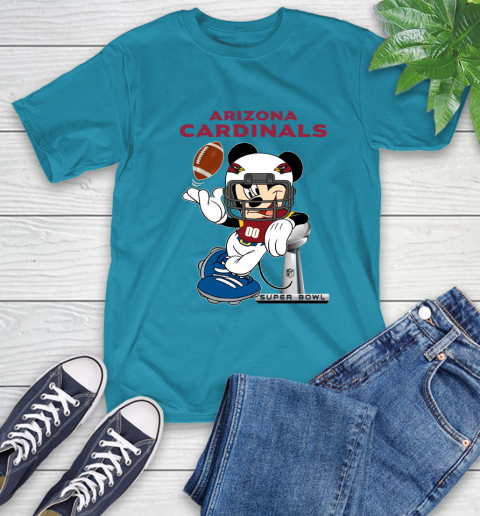 NFL Arizona Cardinals Mickey Mouse Disney Super Bowl Football T Shirt T-Shirt 20
