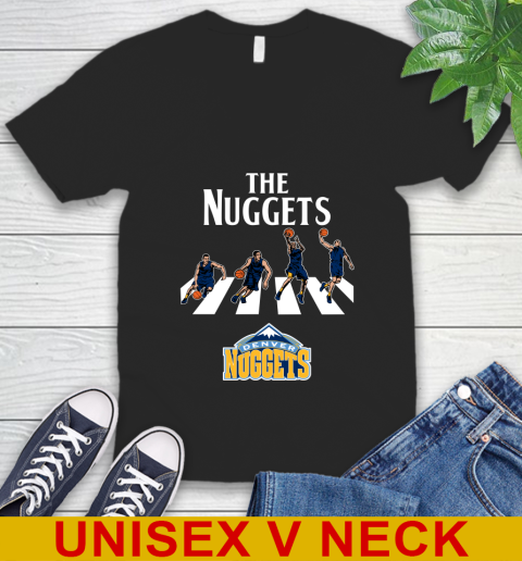 NBA Basketball Denver Nuggets The Beatles Rock Band Shirt V-Neck T-Shirt
