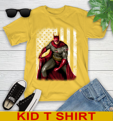 Carolina Hurricanes NHL Hockey Batman DC American Flag Shirt Youth T-Shirt 9