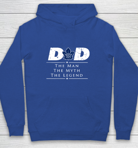 Toronto Maple Leafs NHL Ice Hockey Dad The Man The Myth The Legend Youth Hoodie 6