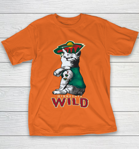 NHL My Cat Loves Minnesota Wild Hockey Youth T-Shirt 4