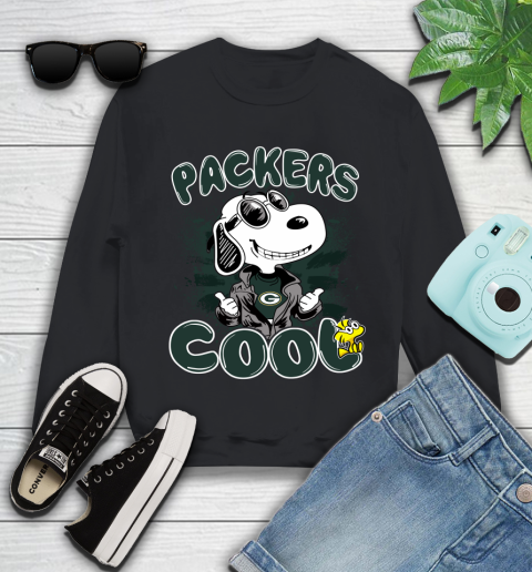 NFL Football Green Bay Packers Cool Snoopy Shirt Youth Sweatshirt