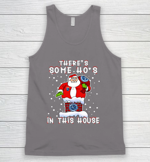 Kansas City Royals Christmas There Is Some Hos In This House Santa Stuck In The Chimney MLB Tank Top 6