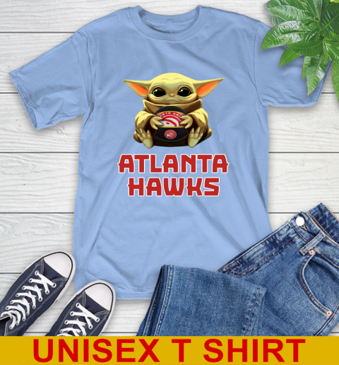 NBA Basketball Atlanta Hawks Star Wars Baby Yoda Shirt 11