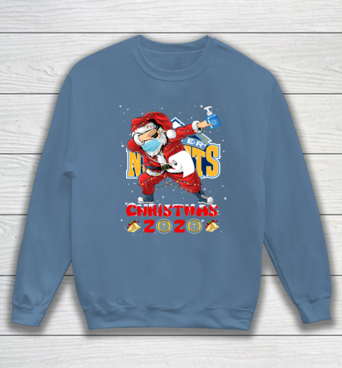 Denver Nuggets Funny Santa Claus Dabbing Christmas 2020 NBA Sweatshirt 6