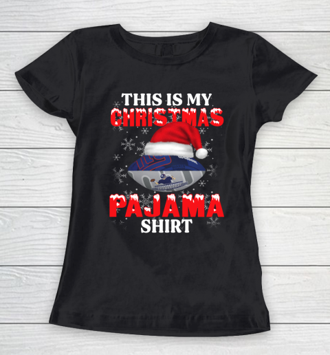 New York Giants This Is My Christmas Pajama Shirt NFL Women's T-Shirt
