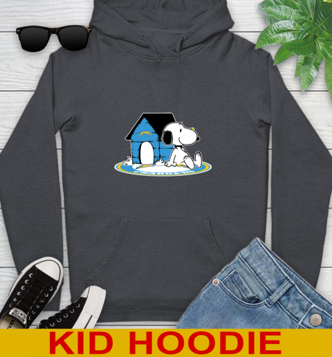 NFL Football Los Angeles Chargers Snoopy The Peanuts Movie Shirt Youth Hoodie 9
