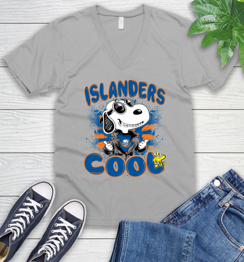 NHL Hockey New York Rangers Cool Snoopy Shirt V-Neck T-Shirt 3