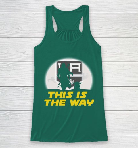 Los Angeles Kings NHL Ice Hockey Star Wars Yoda And Mandalorian This Is The Way Racerback Tank 5