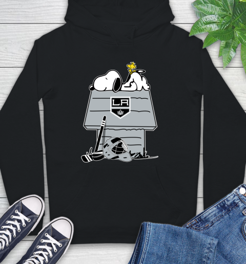 Los Angeles Kings NHL Hockey Snoopy Woodstock The Peanuts Movie Hoodie 2