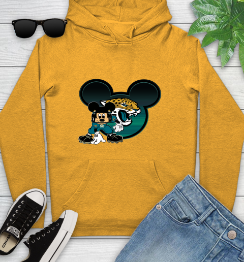 NFL Jacksonville Jaguars Mickey Mouse Disney Football T Shirt Youth Hoodie 3