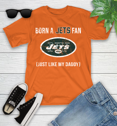 NFL New York Jets Football Loyal Fan Just Like My Daddy Shirt Youth T-Shirt 8