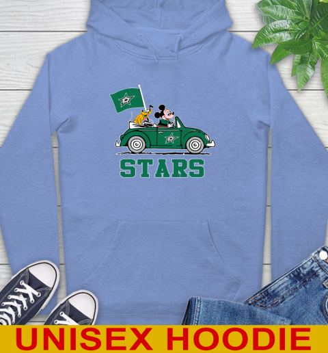 NHL Hockey Dallas Stars Pluto Mickey Driving Disney Shirt Hoodie 11