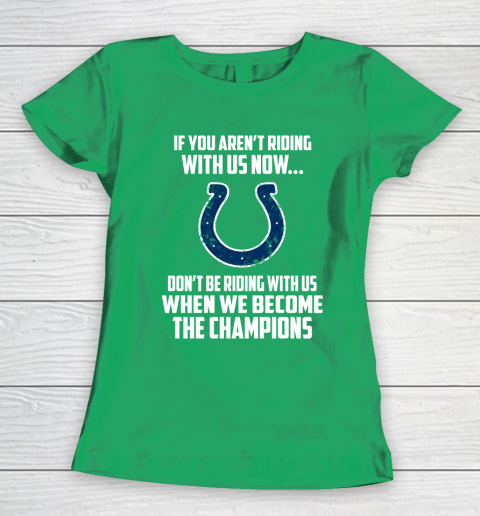 NFL Indianapolis Colts Football We Become The Champions Women's T-Shirt 5